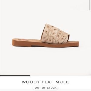 Chloe Woody Flat Mule